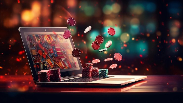 Antarmuka permainan kasino digital dengan berbagai meja live casino dan mesin slot